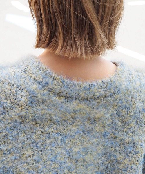 tiptop（ティップトップ）の「【選べる2タイプ】ミックスシャギー前後2wayBIGカーディガン（カーディガン/ボレロ・レディース・グリーン系その他/グリーン/ブルー/ピンク/ブルー系その他/グレー・FREE）」の18枚目の写真