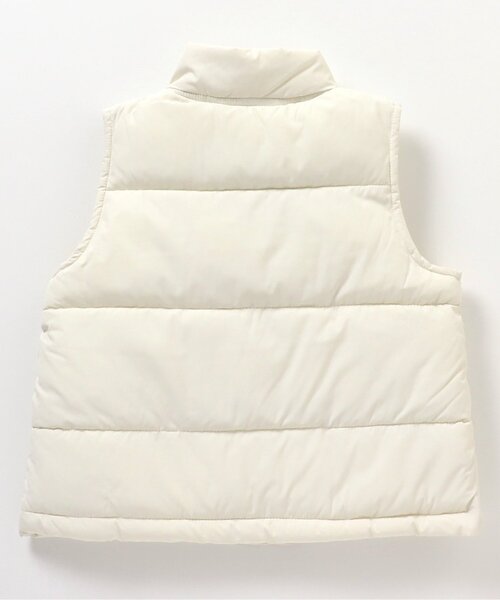 BREEZE（ブリーズ）の「【マシンウォッシャブル】パファーベスト（ダウンベスト・キッズ・アイボリー/ブラック・90/140/80/110/130/100/120）」の4枚目の写真