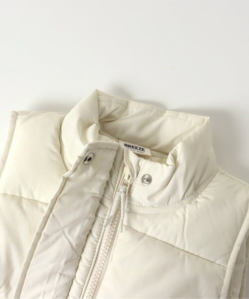 BREEZE（ブリーズ）の「【マシンウォッシャブル】パファーベスト（ダウンベスト・キッズ・アイボリー/ブラック・90/140/80/110/130/100/120）」の6枚目の写真