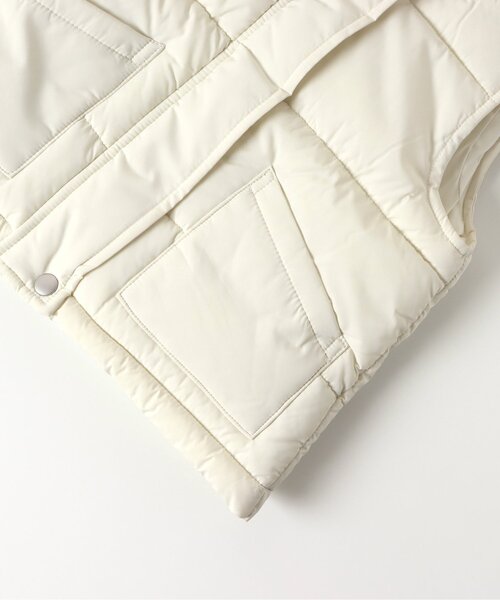 BREEZE（ブリーズ）の「【マシンウォッシャブル】パファーベスト（ダウンベスト・キッズ・アイボリー/ブラック・90/140/80/110/130/100/120）」の8枚目の写真
