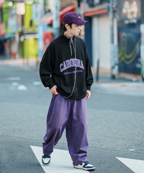 improves（インプローブス）の「ツイル 刺しゅう ハーフ ZIP トレーナー（スウェット・メンズ・グリーン系/パープル/ホワイト/ブラック/パープル系/グレー/グリーン/ブラック系/ホワイト系/グレー系・MEDIUM/X-LARGE/LARGE）」の20枚目の写真