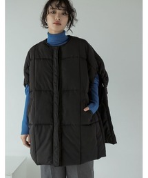 Re:EDIT | [2023-24 WINTER COLLECTION]オーバーサイズファイバーダウンポンチョ(ポンチョ)