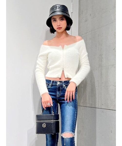 GYDA（ジェイダ）の「GGサークルバニティBAG（ハンドバッグ・レディース・ブラック/オフホワイト・FREE）」の5枚目の写真