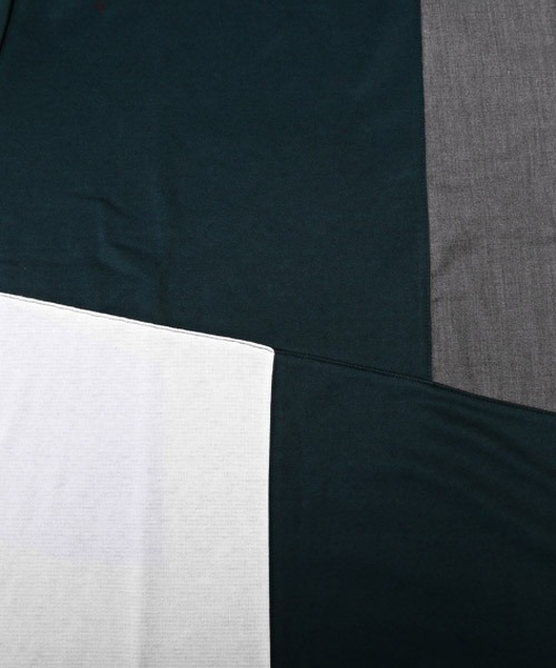 LUXSTYLE(ラグスタイル)の「ポンチブロック切替ロンT(Tシャツ/カットソー・メンズ・グリーン/ホワイト/ブラック・L/M)」の17枚目の写真