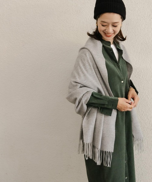 URBAN RESEARCH DOORS（アーバンリサーチドアーズ）の「なめらかプレーンストール（マフラー・レディース・ミント/グレー/オートミール/ブラウン系その他・-）」の6枚目の写真