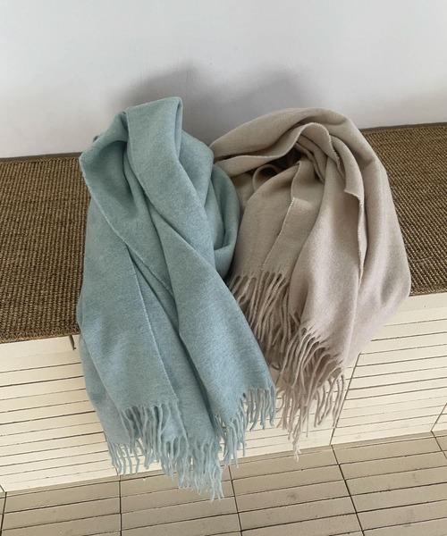 URBAN RESEARCH DOORS（アーバンリサーチドアーズ）の「なめらかプレーンストール（マフラー・レディース・ミント/グレー/オートミール/ブラウン系その他・-）」の10枚目の写真