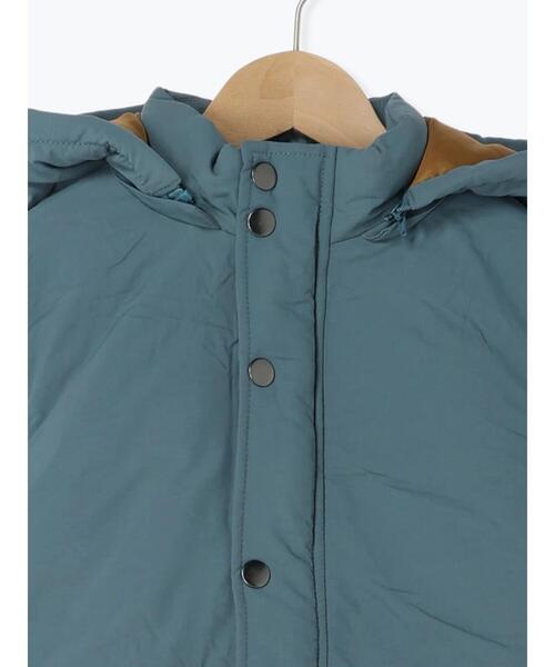 Samansa Mos2 Lagom（サマンサモスモスラーゴム）の「フード取り外し中綿ジャケット（ノーカラージャケット・キッズ・キャメル/グリーン・大(L)/中(M)/特(XL)/小(S)）」の9枚目の写真