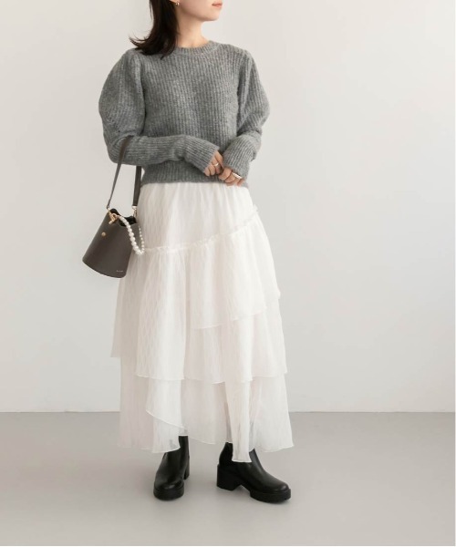 RANDA 衿付きパフニット RANDA（ランダ）の「衿付きパフニット（ニット/セーター）」 - WEAR