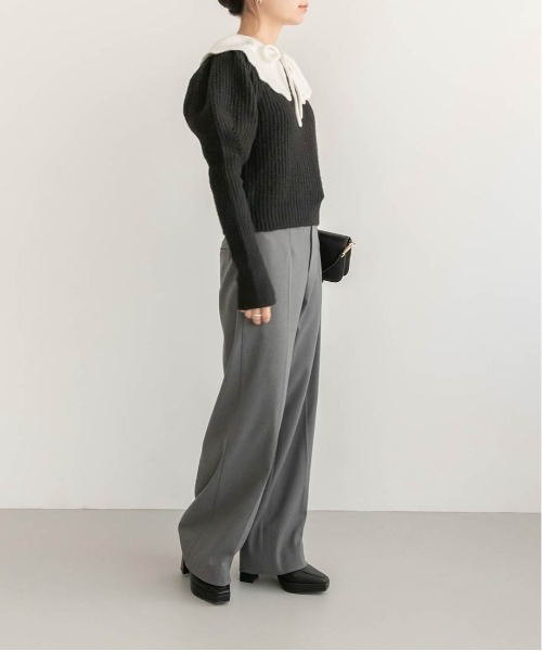 RANDA（ランダ）の「衿付きパフニット（ニット/セーター）」 - WEAR