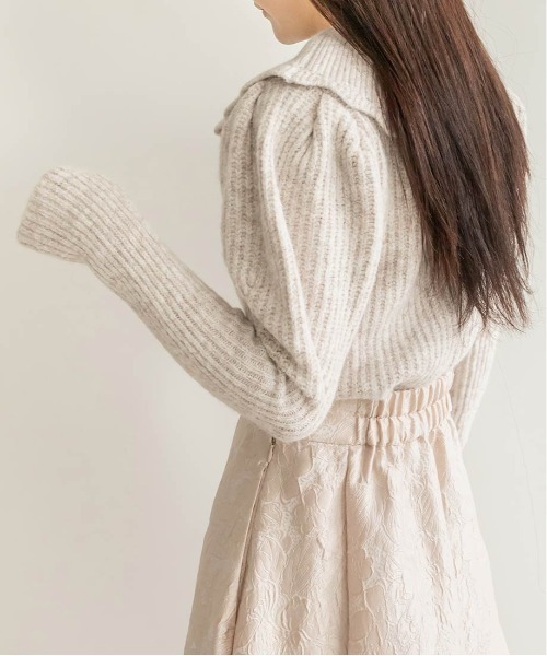 RANDA 衿付きパフニット RANDA（ランダ）の「衿付きパフニット（ニット/セーター）」 - WEAR