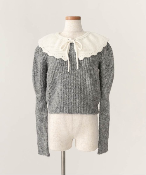 RANDA 衿付きパフニット RANDA（ランダ）の「衿付きパフニット（ニット/セーター）」 - WEAR