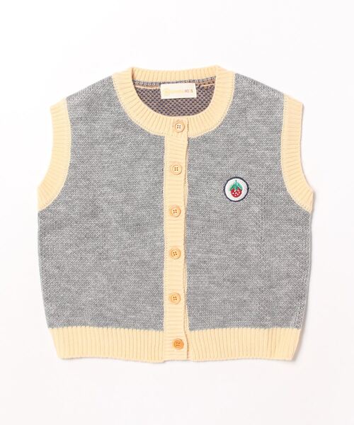 aimoha（アイモハ）の「【aimoha-KIDS-】子供服 前あきかわいいニット