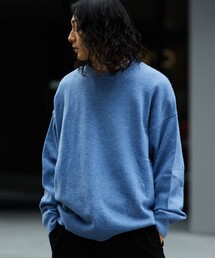 FREAK'S STORE | 9G リラックスフィット クルーネックニットプルオーバー/アクリルニット/クルーネックニット/カラーニット(ニット/セーター)