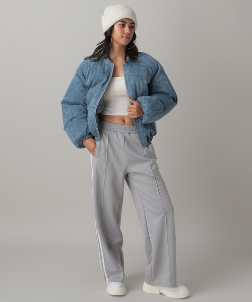 FOREVER 21(フォーエバー トゥエンティーワン)の「ラインワイドパンツ(その他パンツ・レディース・グレー/ブラック・MEDIUM/SMALL)」の6枚目の写真