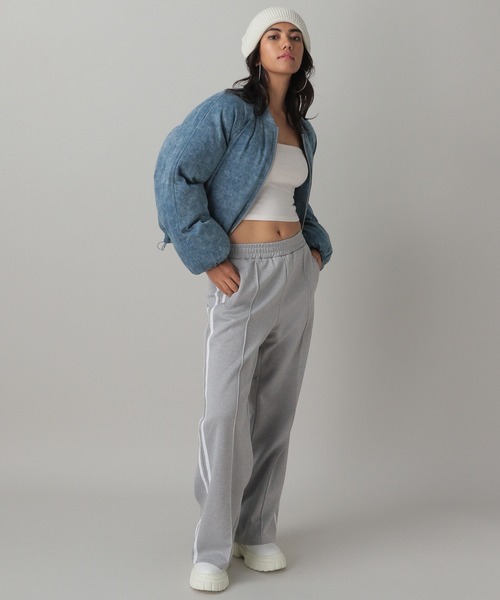 FOREVER 21(フォーエバー トゥエンティーワン)の「ラインワイドパンツ(その他パンツ・レディース・グレー/ブラック・MEDIUM/SMALL)」の9枚目の写真