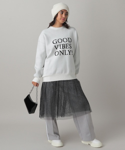 FOREVER 21(フォーエバー トゥエンティーワン)の「ラインワイドパンツ(その他パンツ・レディース・グレー/ブラック・MEDIUM/SMALL)」の18枚目の写真