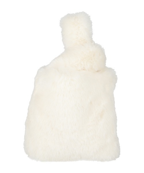 MIRO AMURETTE（ミロアミュレット）の「circle charm ecofur bag/チャーム付きエコファーバック（ハンドバッグ・レディース・ブラウン/ホワイト・FREE）」の16枚目の写真