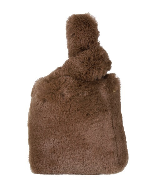 MIRO AMURETTE（ミロアミュレット）の「circle charm ecofur bag/チャーム付きエコファーバック（ハンドバッグ・レディース・ブラウン/ホワイト・FREE）」の20枚目の写真