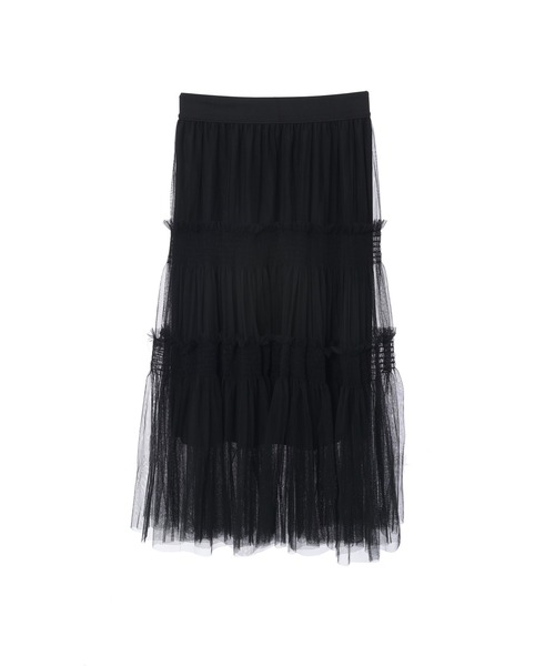チュールギャザーティアードスカート（スカート）｜fifth