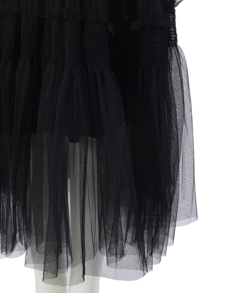 fifth（フィフス）の「チュールギャザーティアードスカート（スカート・レディース・ホワイト/ブラック/グリーン・M）」の19枚目の写真