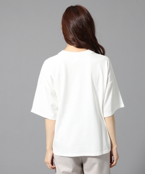 HARE（ハレ）の「ワイドポケットＴシャツ(HARE)（Tシャツ/カットソー・レディース・オフホワイト/グレー/カーキ/ブラック・FREE）」の10枚目の写真