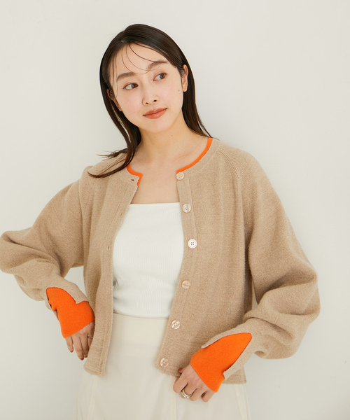 LE CERCLE par rope'(ルセルクルパーロペ)の「【再入荷】【セットアップ対応】レイヤードラメカーディガン(カーディガン/ボレロ・レディース・ブラック/ベージュ/ホワイト系その他2・FREE)」の17枚目の写真