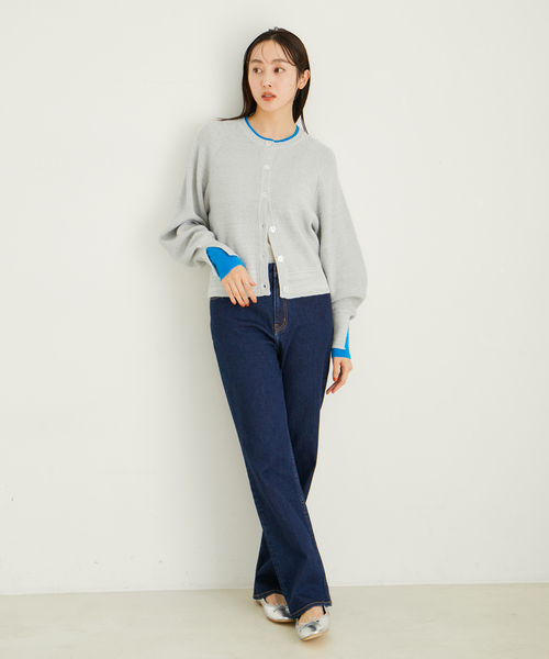 LE CERCLE par rope'(ルセルクルパーロペ)の「【再入荷】【セットアップ対応】レイヤードラメカーディガン(カーディガン/ボレロ・レディース・ブラック/ベージュ/ホワイト系その他2・FREE)」の20枚目の写真