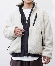 MinoriTY | 【MinoriTY】リバーシブルシープボアブルゾン ジャケット メンズ アウター 冬服 もこもこ(ブルゾン)