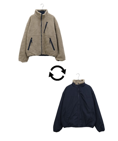MinoriTY】リバーシブルシープボアブルゾン ジャケット メンズ