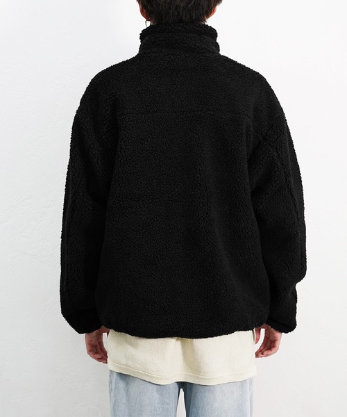 MinoriTY(マイノリティ)の「【MinoriTY】リバーシブルシープボアブルゾン ジャケット メンズ アウター 冬服 もこもこ(ブルゾン・メンズ・ブラウン/ベージュ/ブラック/ホワイト・L/M)」の22枚目の写真