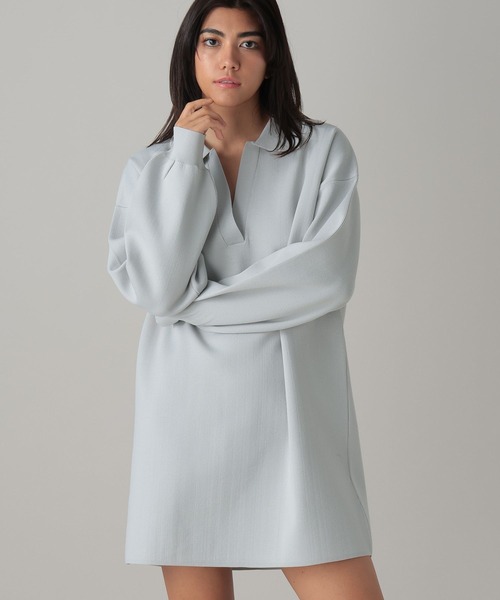 FOREVER 21(フォーエバー トゥエンティーワン)の「【2024SS】スキッパーニットミニワンピース(ワンピース・レディース・ブラック/ライトグレー/グリーン・FREE)」の4枚目の写真