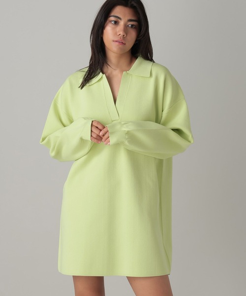 FOREVER 21(フォーエバー トゥエンティーワン)の「【2024SS】スキッパーニットミニワンピース(ワンピース・レディース・ブラック/ライトグレー/グリーン・FREE)」の15枚目の写真