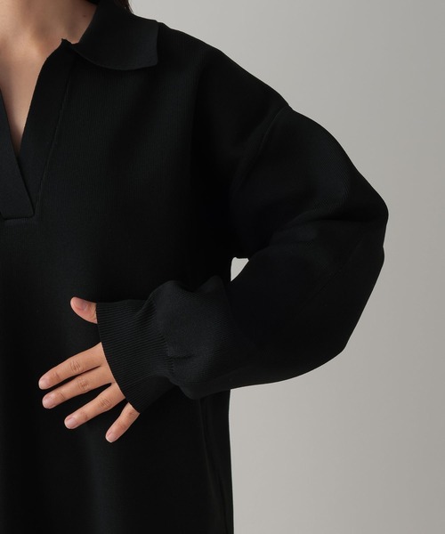 FOREVER 21(フォーエバー トゥエンティーワン)の「【2024SS】スキッパーニットミニワンピース(ワンピース・レディース・ブラック/ライトグレー/グリーン・FREE)」の7枚目の写真