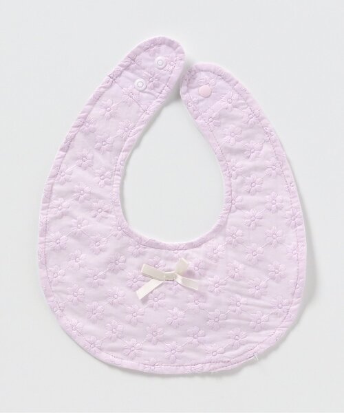 apres les cours(アプレレクール)の「レーススタイ(スタイ/よだれかけ・キッズ・ラベンダー/オフホワイト・90)」の12枚目の写真