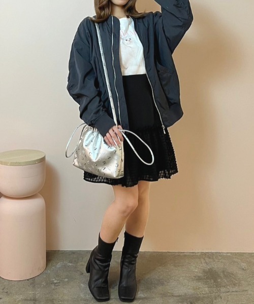 CALNAMUR（カルナムール）の「キャットTシャツ（Tシャツ/カットソー・レディース・ネイビー/ホワイト/ピンク/ライトブルー・FREE）」の19枚目の写真