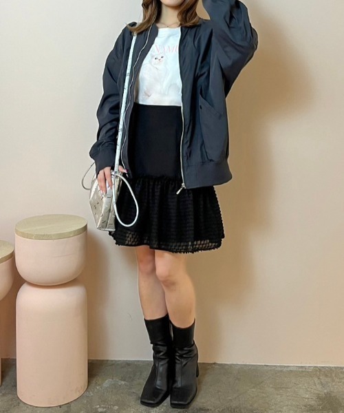 CALNAMUR（カルナムール）の「キャットTシャツ（Tシャツ/カットソー・レディース・ネイビー/ホワイト/ピンク/ライトブルー・FREE）」の20枚目の写真