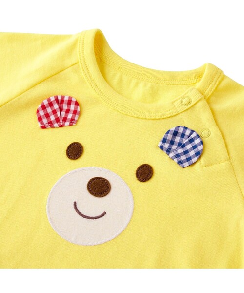 HOT BISCUITS(ホットビスケッツ)の「顔ドン ボディシャツ(ロンパース)(ロンパース・キッズ・アイボリー/イエロー・80cm/70cm)」の5枚目の写真