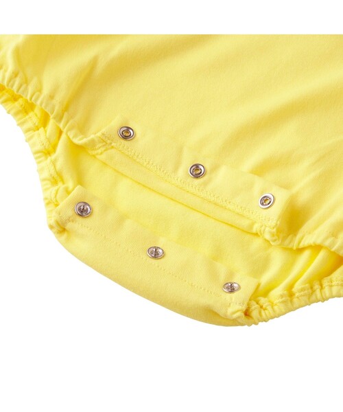 HOT BISCUITS(ホットビスケッツ)の「顔ドン ボディシャツ(ロンパース)(ロンパース・キッズ・アイボリー/イエロー・80cm/70cm)」の4枚目の写真