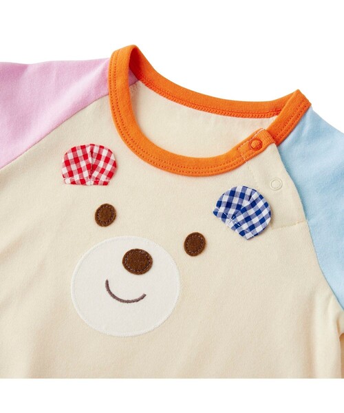HOT BISCUITS(ホットビスケッツ)の「顔ドン ボディシャツ(ロンパース)(ロンパース・キッズ・アイボリー/イエロー・80cm/70cm)」の7枚目の写真