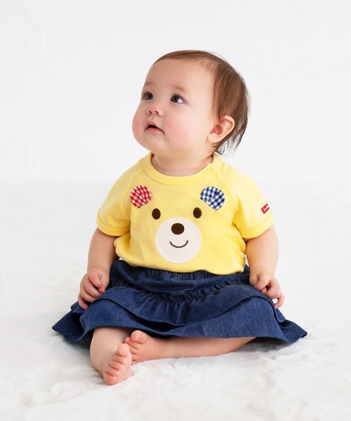 HOT BISCUITS(ホットビスケッツ)の「顔ドン ボディシャツ(ロンパース)(ロンパース・キッズ・アイボリー/イエロー・80cm/70cm)」の9枚目の写真