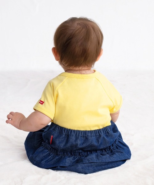 HOT BISCUITS(ホットビスケッツ)の「顔ドン ボディシャツ(ロンパース)(ロンパース・キッズ・アイボリー/イエロー・80cm/70cm)」の11枚目の写真