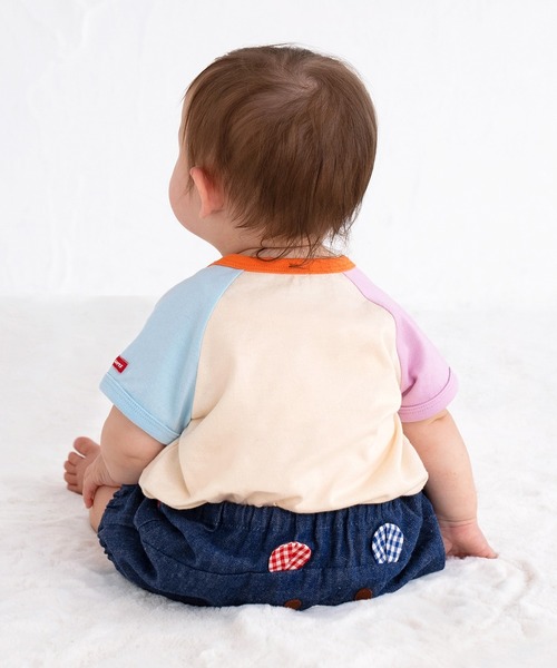 HOT BISCUITS(ホットビスケッツ)の「顔ドン ボディシャツ(ロンパース)(ロンパース・キッズ・アイボリー/イエロー・80cm/70cm)」の10枚目の写真