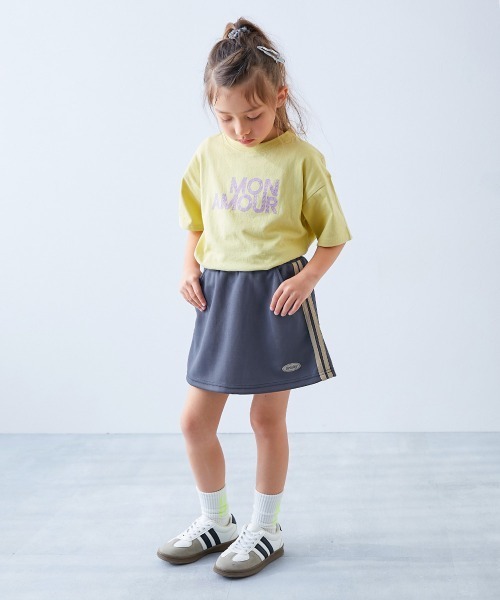 devirock（デビロック）の「【セットアップ可能】サイドライン ミニスカート(インナー付き)（スカート・キッズ・アイボリー/ブラック/ピンク系3・100cm/110cm/120cm/130cm/140cm/150cm/160cm）」の15枚目の写真