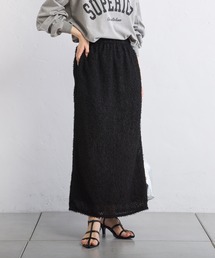 PUAL CE CIN | フリンジジャガードナロースカート(スカート)