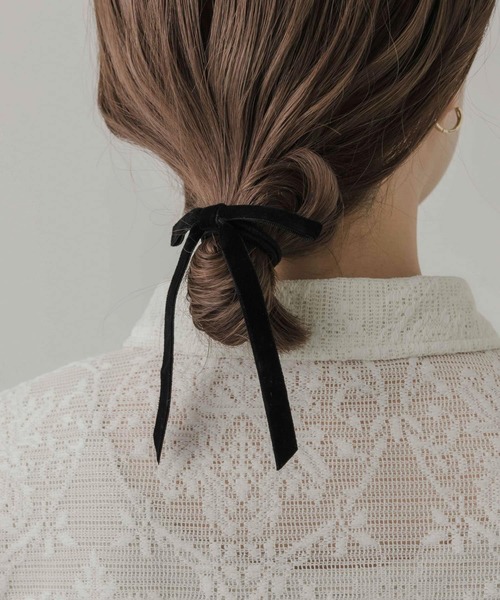 ベロアリボンポニー（ヘアゴム）｜SMELLY（スメリー）のファッション