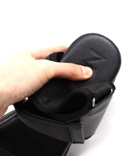 厚底プラットフォームベルクロダッドサンダル