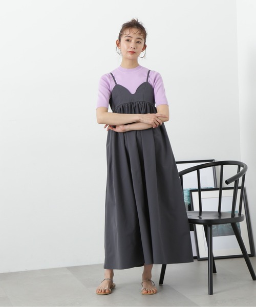 N.（N. Natural Beauty Basic）（エヌエヌナチュラルビューティーベーシック）の「◆ビオグレースリブ半袖ニット（ニット/セーター・レディース・ラベンダー/オフホワイト/ブラック・MEDIUM）」の17枚目の写真