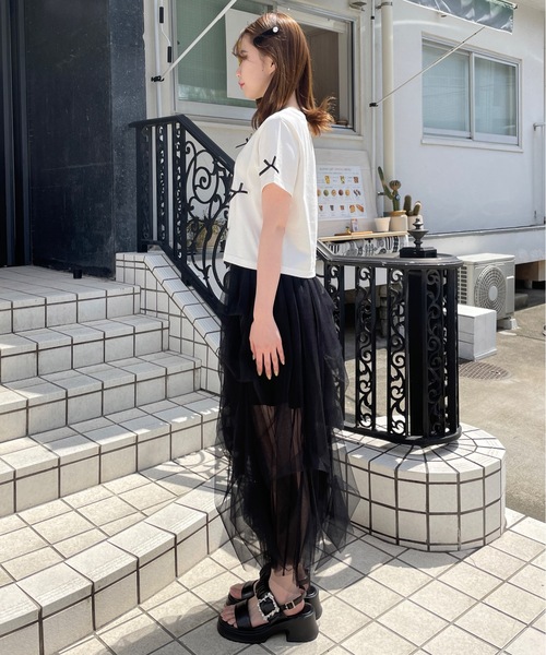 one way（ワンウェイ）の「リボンまみれTシャツ（Tシャツ/カットソー・レディース・ピンク/ホワイト×ブラック/ホワイト×ブルー/ブラック・FREE）」の13枚目の写真