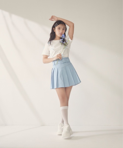 one way（ワンウェイ）の「リボンまみれTシャツ（Tシャツ/カットソー・レディース・ピンク/ホワイト×ブラック/ホワイト×ブルー/ブラック・FREE）」の7枚目の写真