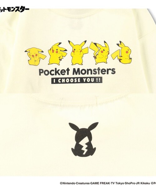Pokemon/ポケットモンスター（ポケモン）】 ロンT 長袖Tシャツ